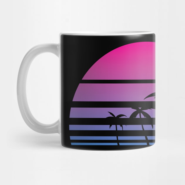 Palm Tree Tropical Summer Retro by KAWAIITEE